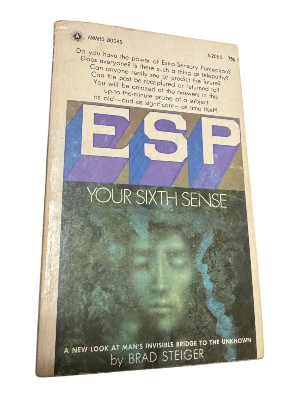 Vintage ESP Your Sixth Sense Brad Steiger Award Books First Printing 1966